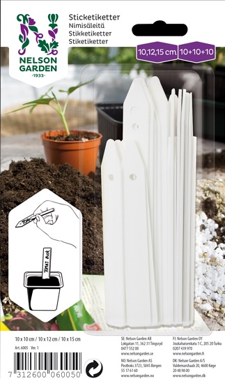 NIMIKYLTTI WHITE 30 KPL - Viljelytarvikkeet - 7312600060050 - 2