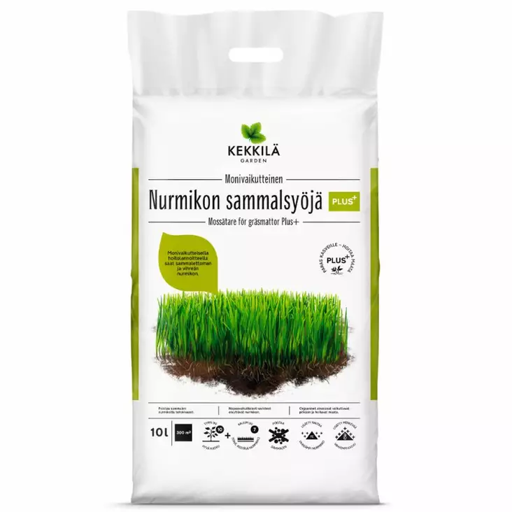 NURMIKON SAMMALSYÖJÄ PLUS+ 10 L - Lannoitteet - 6433000623650 - 1