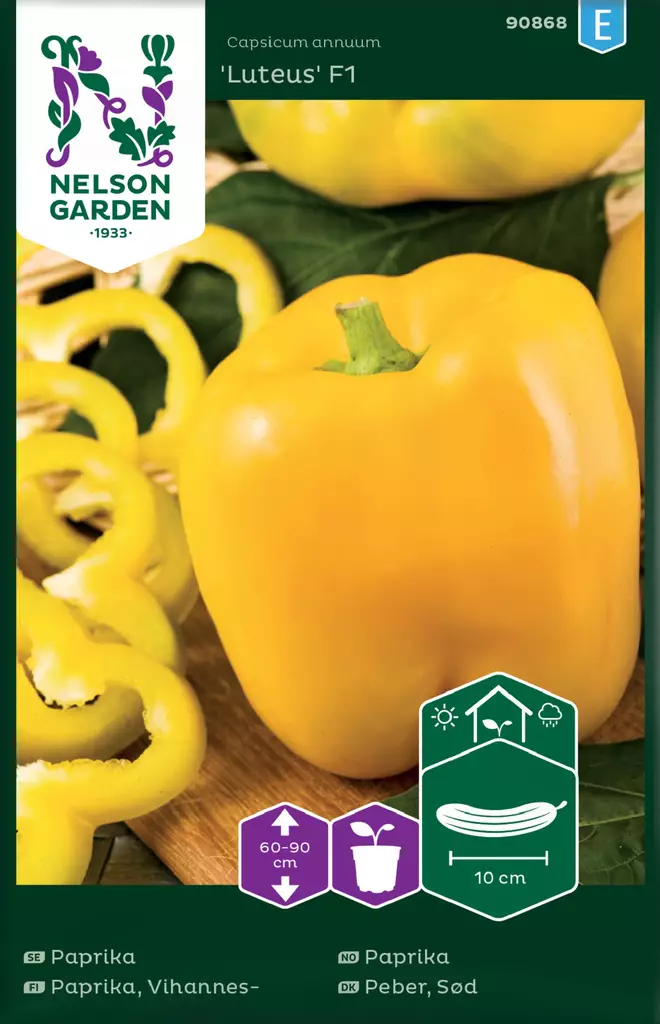 PAPRIKA LUTEUS F1 - Muut vihannesten siemenet - 7312600908680 - 2