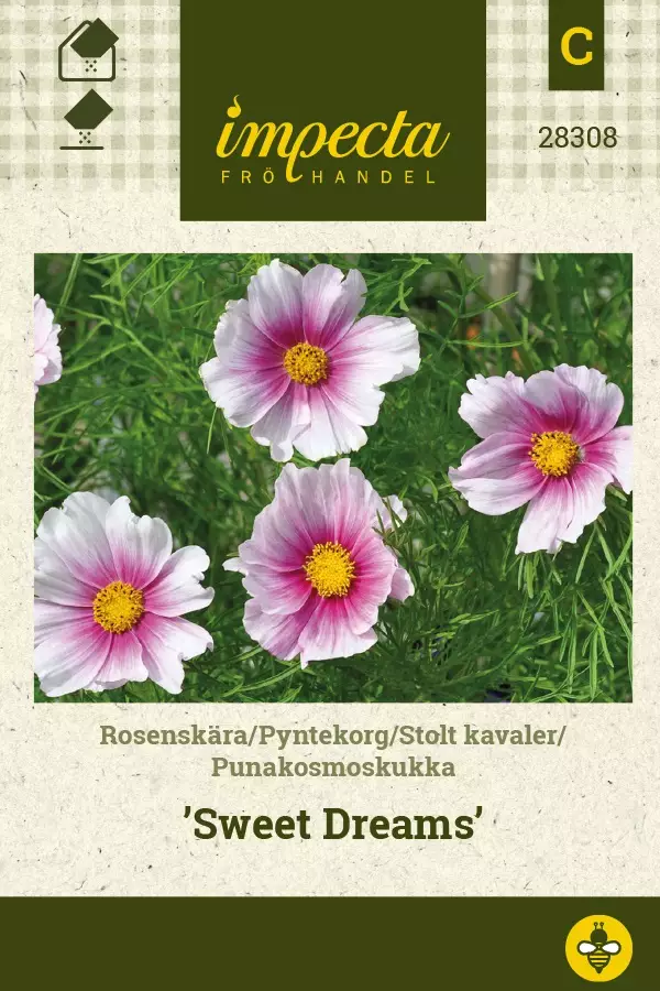 PUNAKOSMOSKUKKA SWEET DREAMS - Muut kesäkukkien siemenet - 7332756283080 - 1