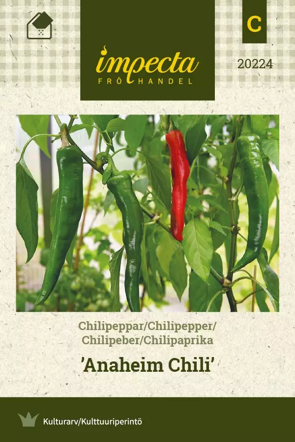 CHILIPAPRIKA ANAHEIM CHILI - Paprikan ja chilin siemenet - 7332756202241 - 1