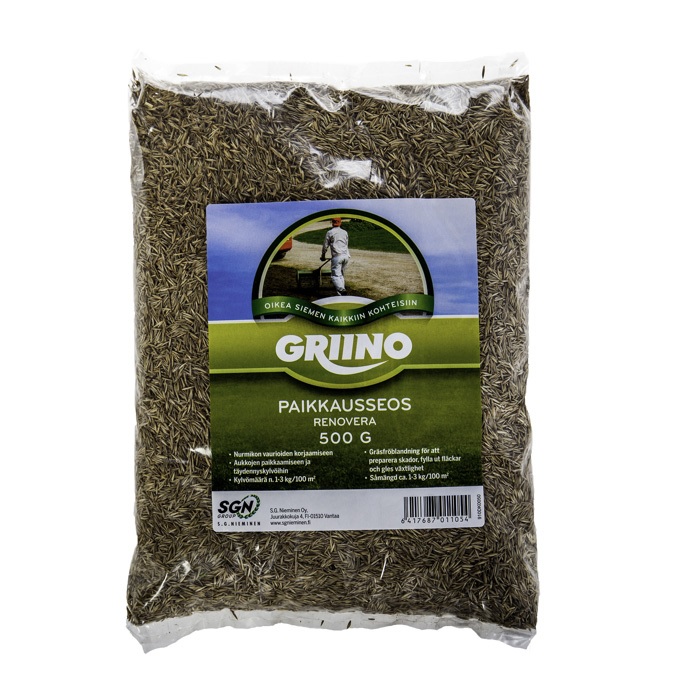 GRIINO-PAIKKAUSSEOS 0,5 KG - Nurmikon siemenet - 6417687011061 - 1