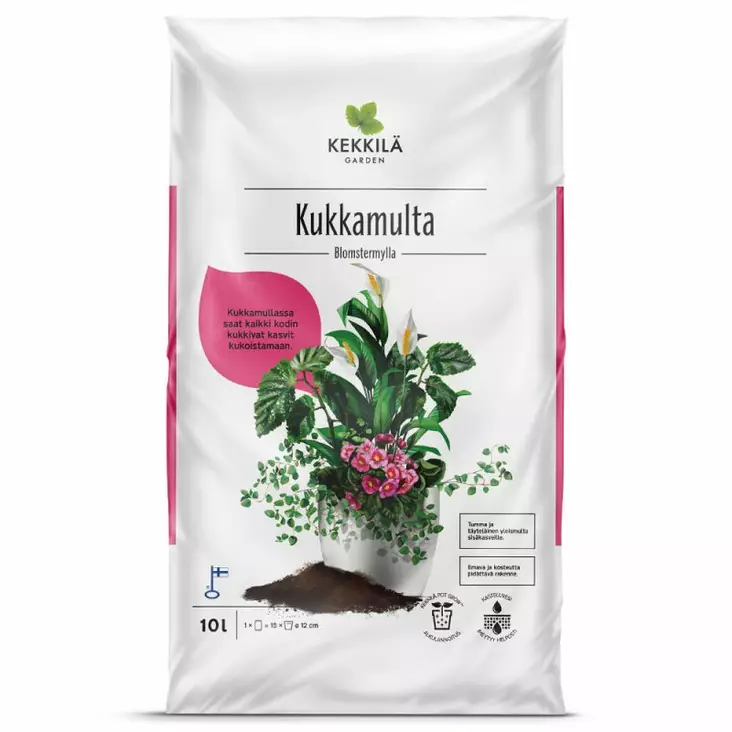 KUKKAMULTA 10 L - Mullat sisäkasveille - 6433000100311 - 1