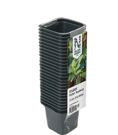 MUOVIRUUKKU NELIÖ 9 CM, 20 KPL - Viljelytarvikkeet - 7312600057241 - 2