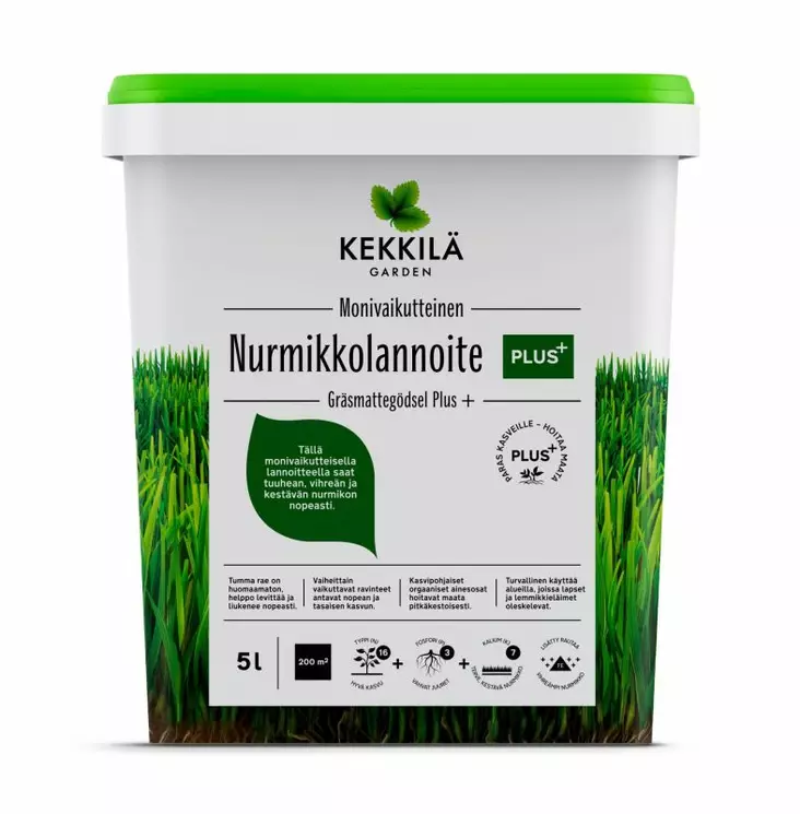 NURMIKKOLANNOITE PLUS+ 5 L - Lannoitteet - 6433000623711 - 1