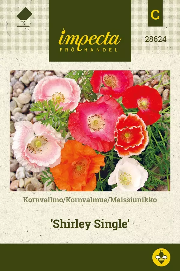 SILKKIUNIKKO SHIRLEY SINGLE - Muut kesäkukkien siemenet - 7332756286241 - 1