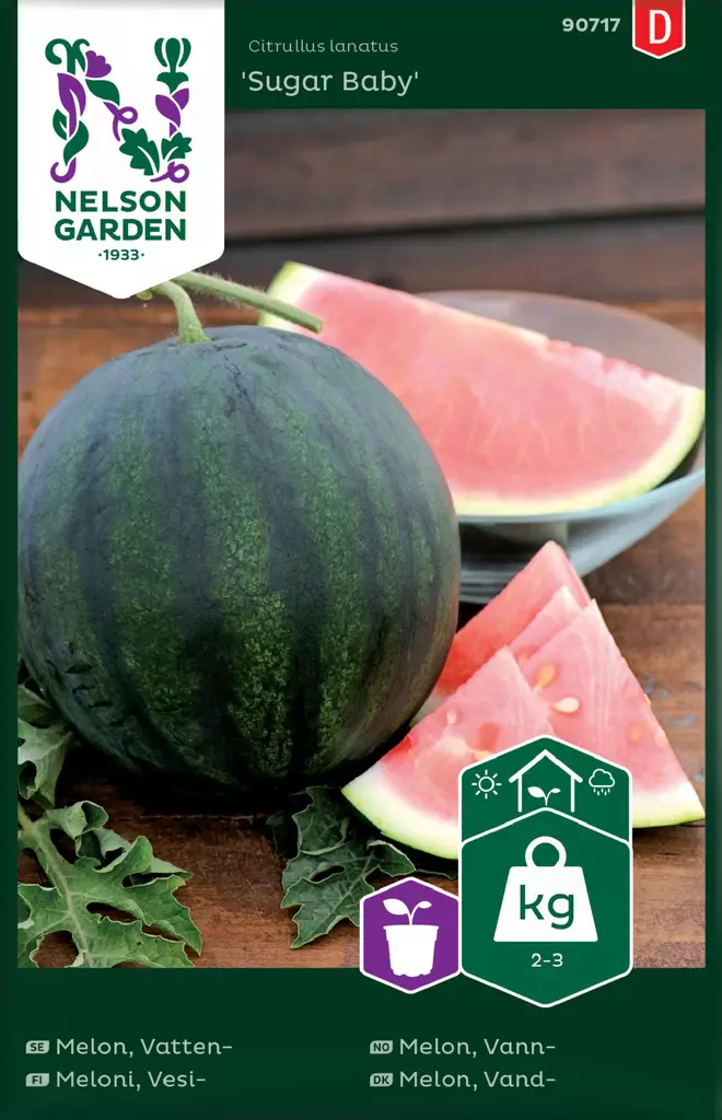 VESIMELONI SUGAR BABY - Muut vihannesten siemenet - 7312600907171 - 2