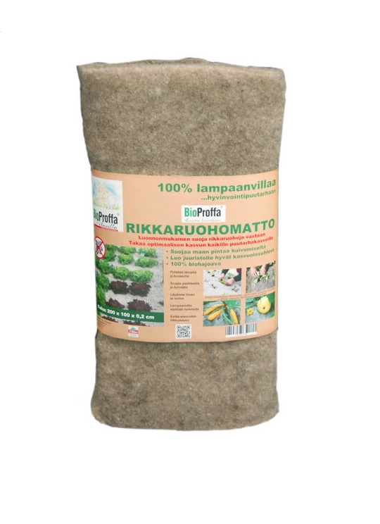 BIOPROFFA RIKKARUOHOMATTO 200 X 100 X 0,2 CM - Kankaat, harsot ja verkot - 6430034336792 - 1