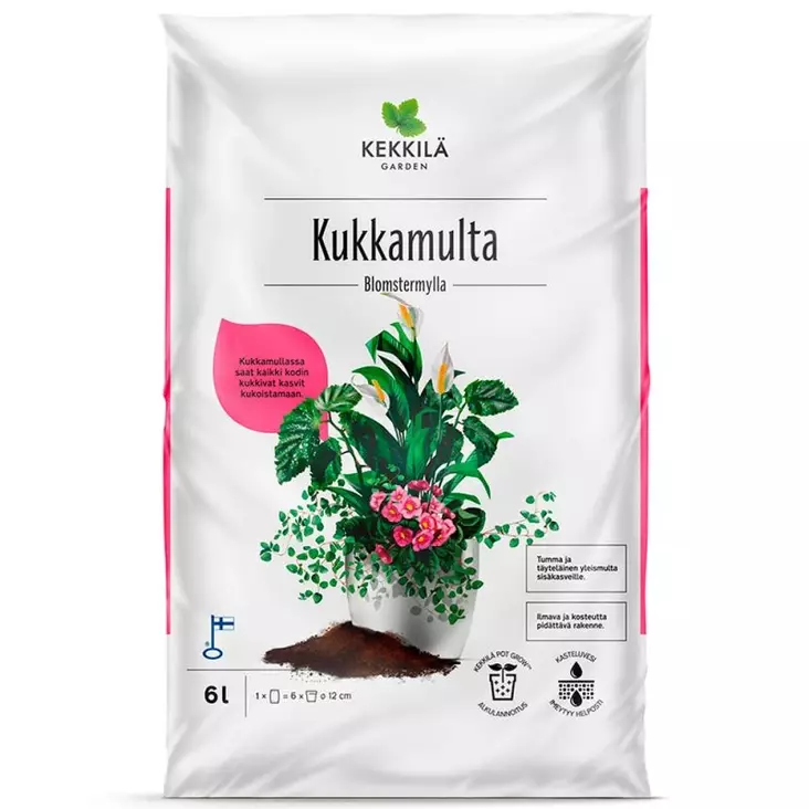 KUKKAMULTA 6 L - Mullat sisäkasveille - 6433000100212 - 1