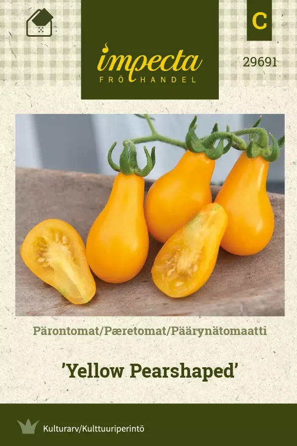 PÄÄRYNÄTOMAATTI YELLOW PEARSHAPED - Tomaatin siemenet - 7332756296912 - 1