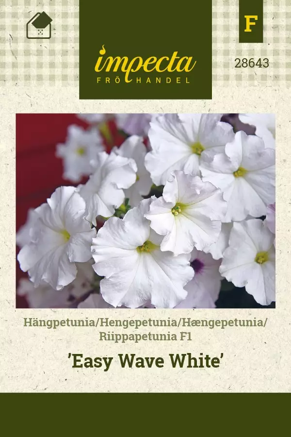 RIIPPAPETUNIA EASY WAVE WHITE - Muut kesäkukkien siemenet - 7332756286432 - 1