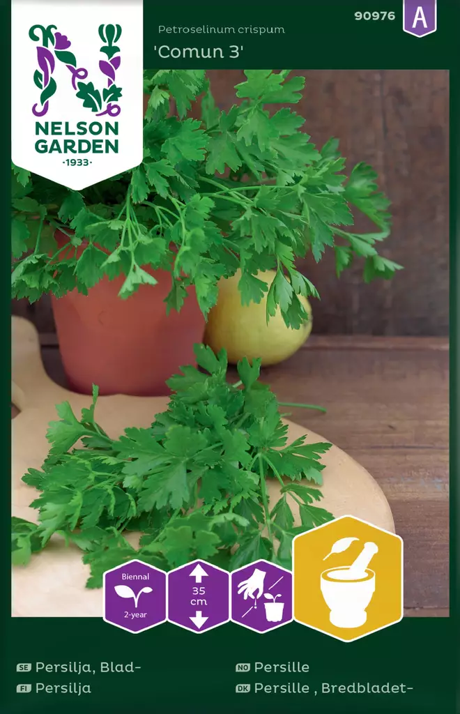 SILEÄLEHTINEN PERSILJA COMUN 3 - Persiljan ja tillin siemenet - 7312600909762 - 2