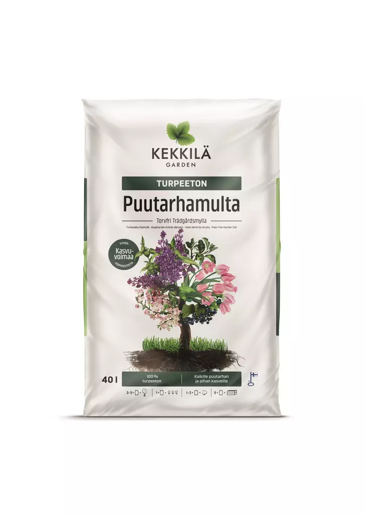 TURPEETON PUUTARHAMULTA 40 L - Mullat ulkokasveille - 6433000294522 - 1