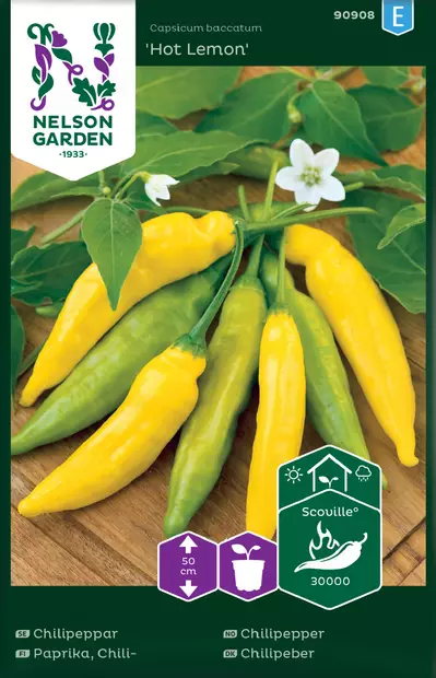 CHILIPAPRIKA HOT LEMON - Paprikan ja chilin siemenet - 7312600909083 - 2