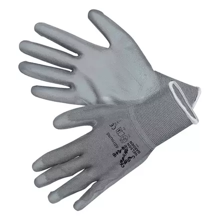 KÄSINE ALLROUND HARMAA, KOKO 8, 6 PARIA - Puutarhakäsineet - 7312600072503 - 1