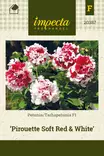 TARHAPETUNIA PIROUETTE SOFT RED & WHITE - Muut kesäkukkien siemenet - 7332756203873 - 1