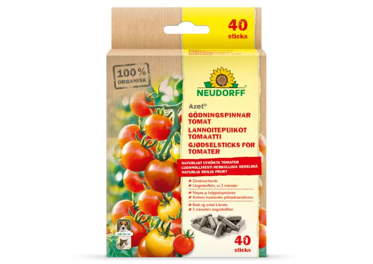 AZET-LANNOITEPUIKOT TOMAATILLE JA MARJOILLE 40 KPL - Lannoitteet - 4005240002773 - 1