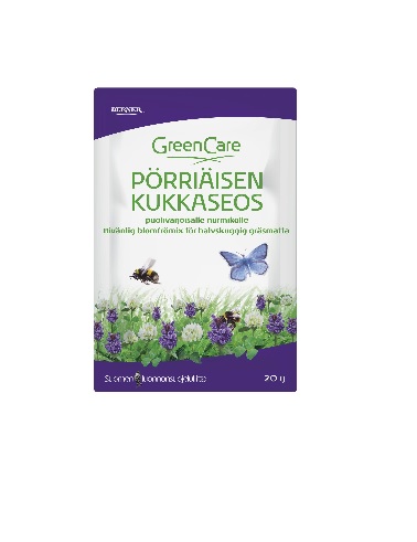 GREENCARE PÖRRIÄISEN KUKKASEOS PUOLIVARJOISALLE NURMIKOLLE 50 G - Niittykukkien siemenet - 6414505177213 - 1