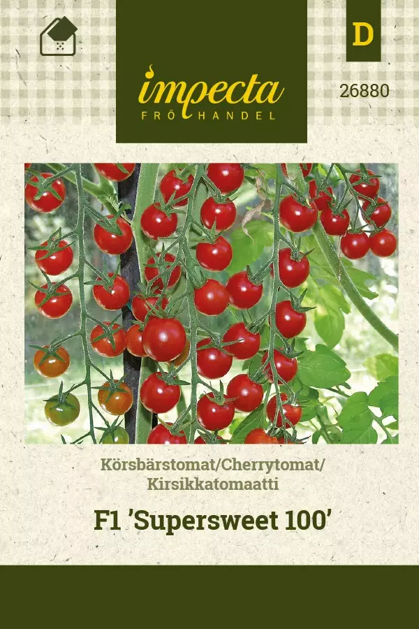 KIRSIKKATOMAATTI SUPERSWEET 100 - Tomaatin siemenet - 7332756268803 - 1