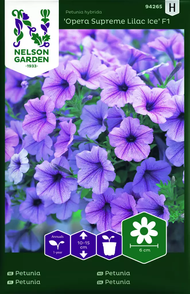 TARHAPETUNIA OPERA SUPREME LILAC ICE F1 - Muut kesäkukkien siemenet - 7312600942653 - 1