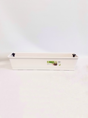 PAULIINA SÄILIÖLAATIKKO 75 CM VALKOINEN - Parvekelaatikot - 6411760473104 - 1