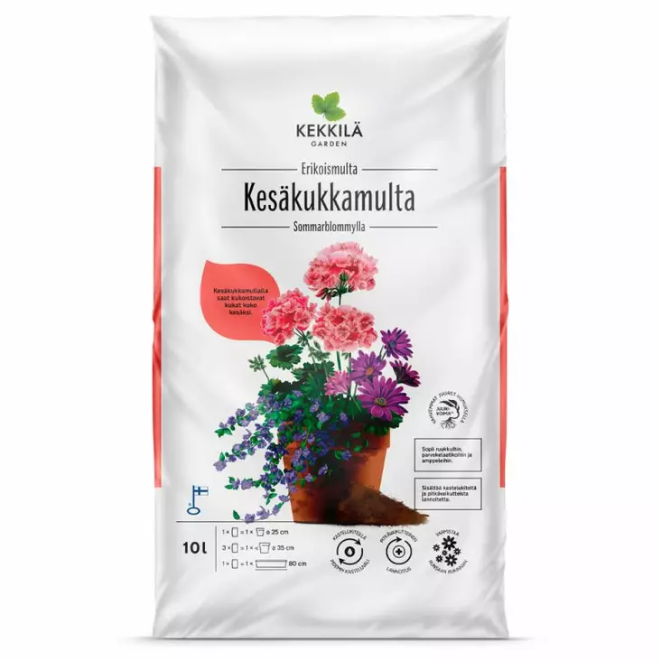 KESÄKUKKAMULTA 10 L - Mullat kesäkukille - 6433000140324 - 1