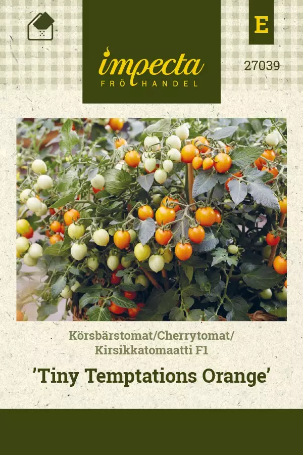 KIRSIKKATOMAATTI TINY TEMPTATIONS ORANGE - Tomaatin siemenet - 7332756270394 - 1