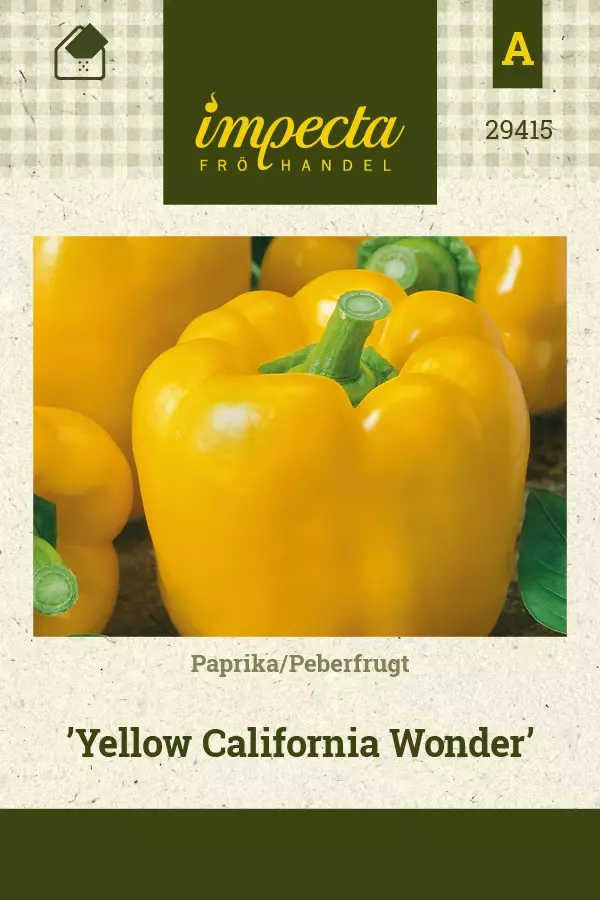 PAPRIKA YELLOW CALIFORNIA WONDER - Paprikan ja chilin siemenet - 7332756294154 - 1