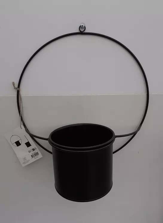 SEINÄRUUKKU MUSTA METALLI - Muut ruukut - 8714982205415 - 1