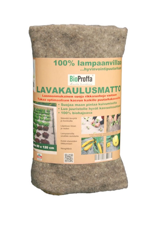 BIOPROFFA LAVAKAULUSMATTO 120 X 80 X 0,2 CM - Kankaat, harsot ja verkot - 6430034336105 - 1
