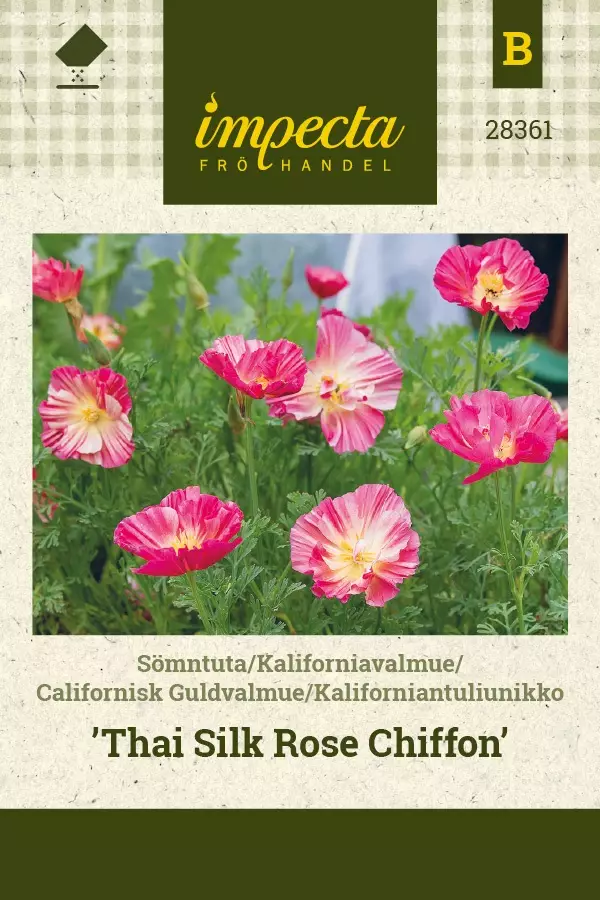 KALIFORNIANTULIUNIKKO THAI SILK ROSE C. - Muut kesäkukkien siemenet - 7332756283615 - 1