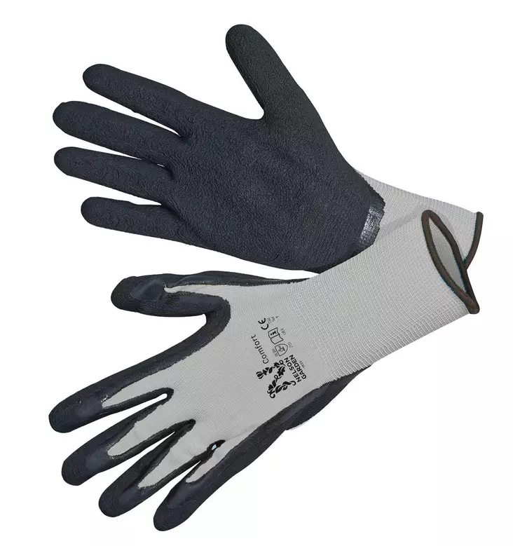 KÄSINE COMFORT HARMAA, KOKO 10 - Puutarhakäsineet - 7312600472655 - 1