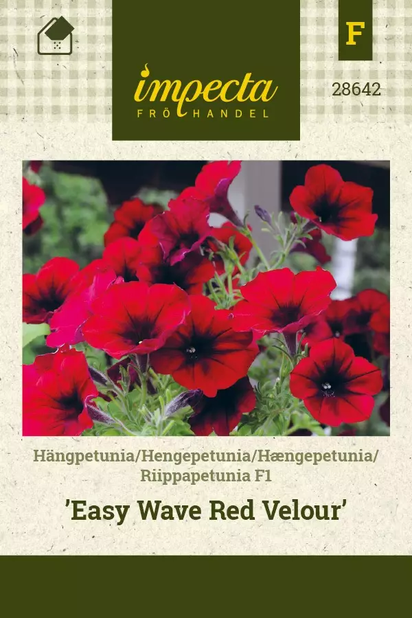 RIIPPAPETUNIA EASY WAVE RED VELOUR - Muut kesäkukkien siemenet - 7332756286425 - 1