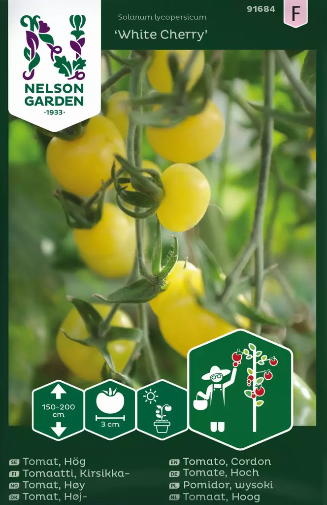 TOMAATTI WHITE CHERRY F1 - Tomaatin siemenet - 7312600916845 - 1