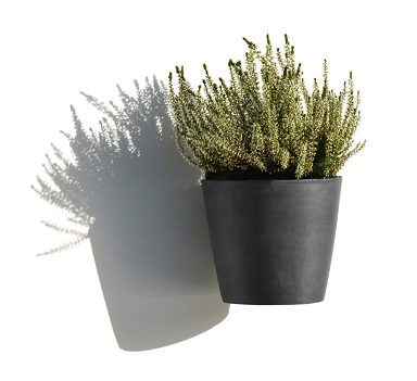 AMSTERDAM SEINÄRUUKKU TUMMANHARMAA 20 CM - Muoviruukut - 5413724303626 - 1