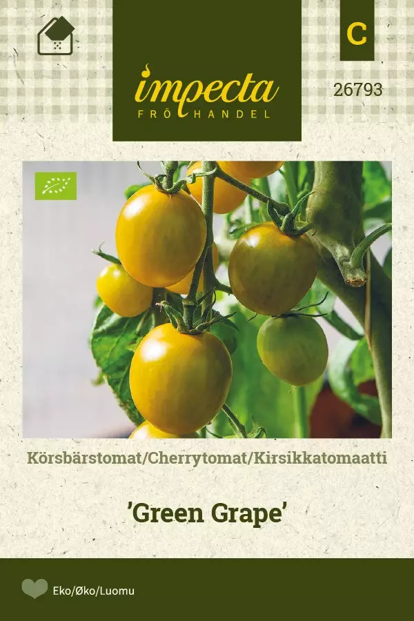 KIRSIKKATOMAATTI GREEN GRAPE - Tomaatin siemenet - 7332756267936 - 1