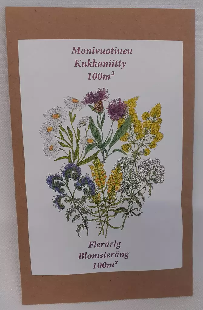 MONIVUOTINEN KUKKANIITTY 100 M2 - Niittykukkien siemenet - 6419114101116 - 1
