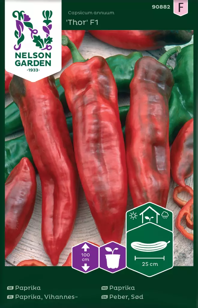 PAPRIKA THOR F1 - Paprikan ja chilin siemenet - 7312600908826 - 2