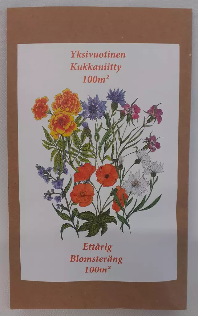 YKSIVUOTINEN KUKKANIITTY 100 M2 - Niittykukkien siemenet - 6419114101086 - 1