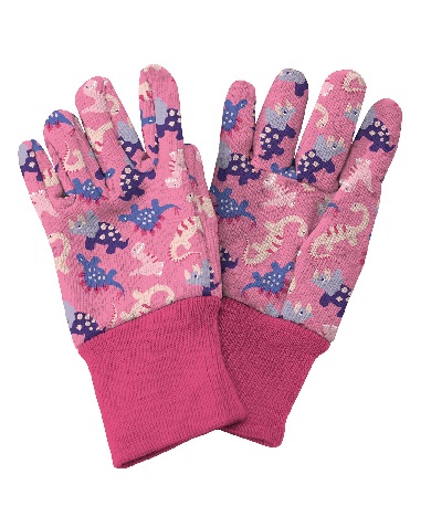 LASTEN HANSKA DINOSAURUS PINKKI - Puutarhakäsineet - 5060396799877 - 1
