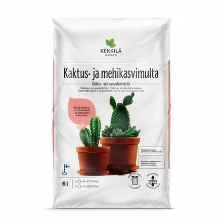 KAKTUS- JA MEHIKASVIMULTA 6 L - Mullat sisäkasveille - 6433000100298 - 1