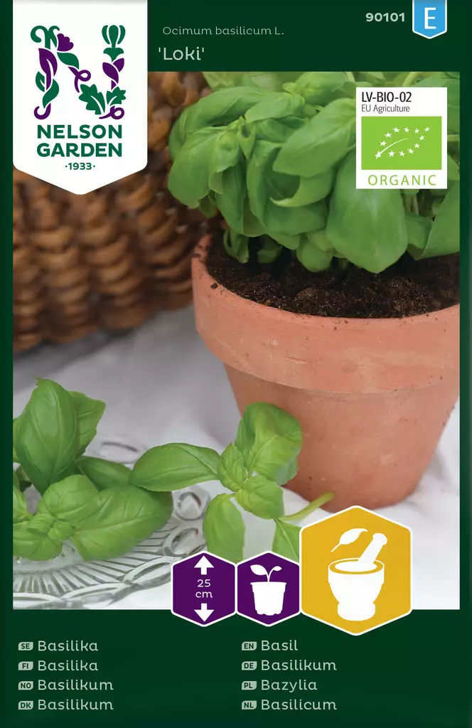 BASILIKA LOKI, LUOMUSIEMEN - Basilikan siemenet - 7312600901018 - 1