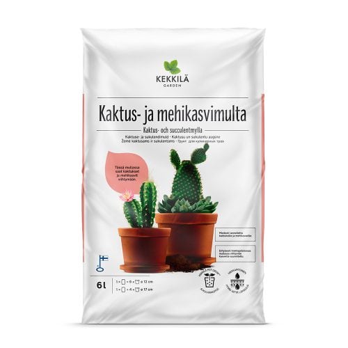 KAKTUS- JA MEHIKASVIMULTA 6 L - Mullat sisäkasveille - 6433000100298 - 1