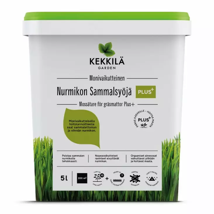 NURMIKON SAMMALSYÖJÄ PLUS+ 5 L - Lannoitteet - 6433000623728 - 1