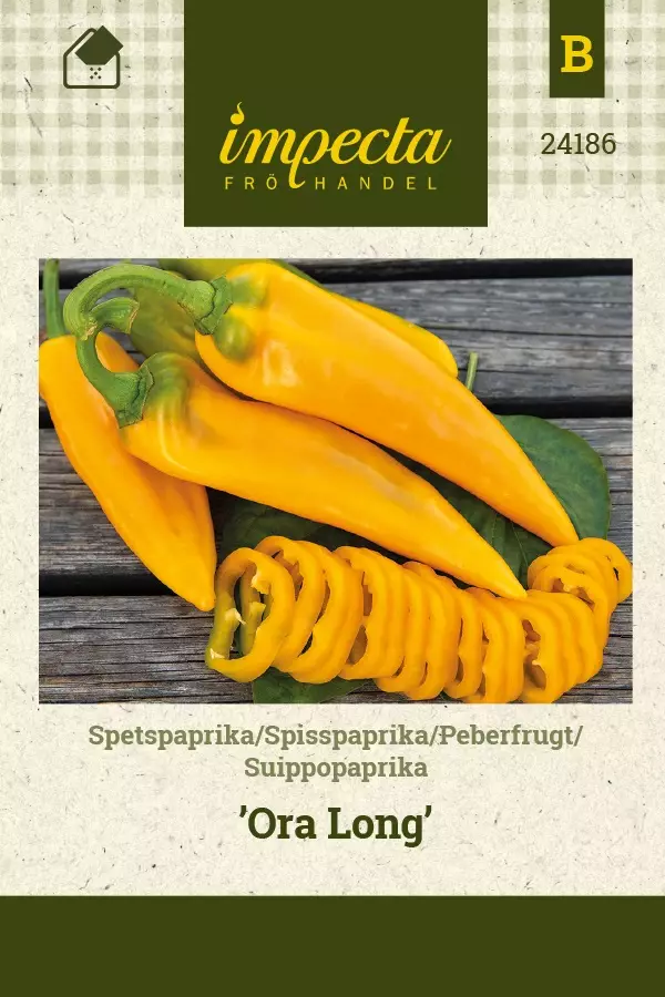 SUIPPOPAPRIKA ORA LONG - Paprikan ja chilin siemenet - 7332756241868 - 1