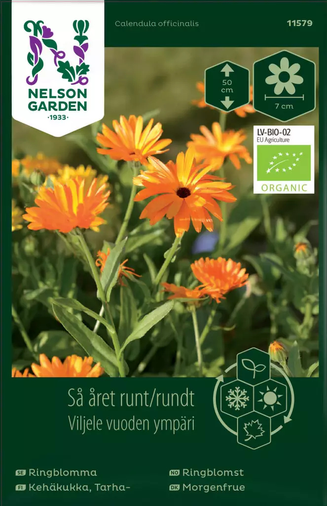 TARHAKEHÄKUKKA SEOS, LUOMUSIEMEN - Kehäkukan siemenet - 7312600949348 - 1