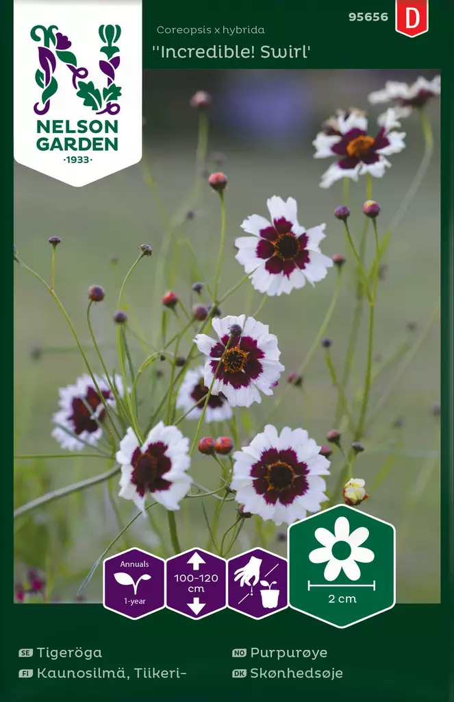 TIIKERIKAUNOSILMÄ INCREDIBLE! SWIRL - Muut kesäkukkien siemenet - 7312600956568 - 1