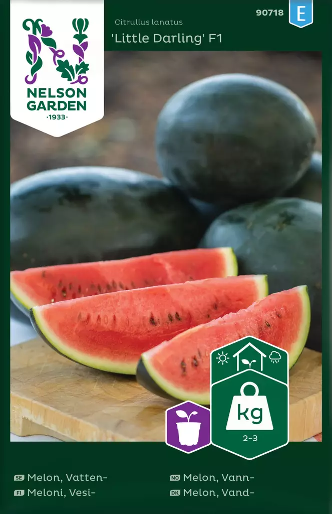 VESIMELONI LITTLE DARLING F1 - Muut vihannesten siemenet - 7312600907188 - 2