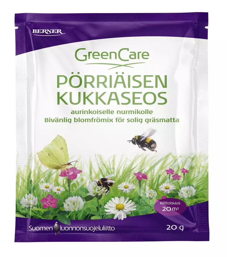 PÖRRIÄISEN KUKKASEOS AURINKO 20 G - Niittykukkien siemenet - 6414505163049 - 1