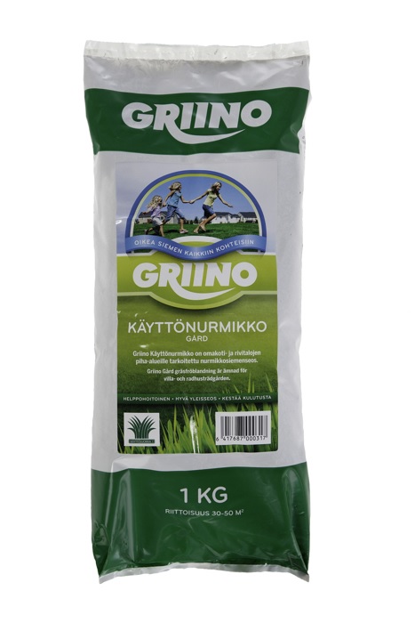 GRIINO-KÄYTTÖNURMIKKO 10 KG - Nurmikon siemenet - 6417687001109 - 1